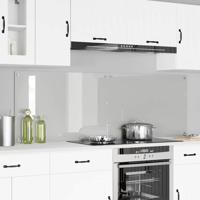 VidaXL Keuken achterwand 2 pcs doorzichtig 90 x 60 cm gehard glas