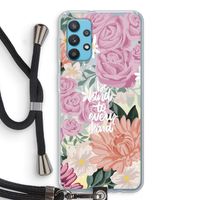 Kindness matters: Samsung Galaxy A32 4G Transparant Hoesje met koord