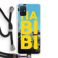 Habibi Majorelle : Samsung Galaxy A71 Transparant Hoesje met koord