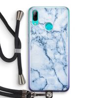 Blauw marmer: Huawei P Smart (2019) Transparant Hoesje met koord Blauw marmer: Huawei P Smart (2019) Transparant Hoesje met koord