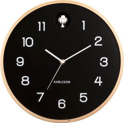 Wall clock Natural Cuckoo birch wood III - Hortus