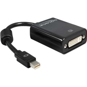 DeLOCK Mini-DisplayPort male > DVI-I female (DVI 24+5) adapter 0,18 meter