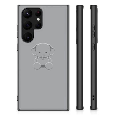 Samsung Galaxy S23 Ultra Hoesje Grijs Baby Olifant