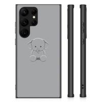 Samsung Galaxy S23 Ultra Hoesje Grijs Baby Olifant