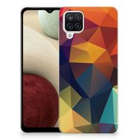 Samsung Galaxy A12 TPU Hoesje Polygon Color - thumbnail