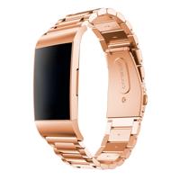 Fitbit Charge 3 & 4 Kralen Stalen Schakel Band - Rose Goud Fitbit Charge 3 & 4 Kralen Stalen Schakel Band - Rose Goud