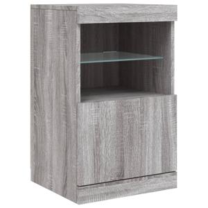 vidaXL Dressoir met LED-verlichting 41x37x67 cm grijs sonoma eiken