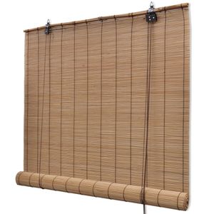 VidaXL Rolgordijn 120x220 cm bamboe bruin
