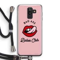 Badass Babes Club: Samsung Galaxy J8 (2018) Transparant Hoesje met koord