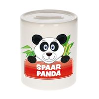 Vrolijke panda spaarpotten 9 cm