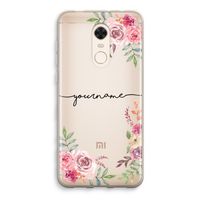 Rozen: Xiaomi Redmi 5 Transparant Hoesje
