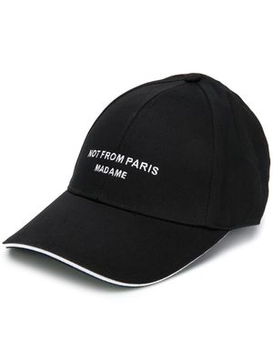 Drôle De Monsieur casquette imprimée - Noir