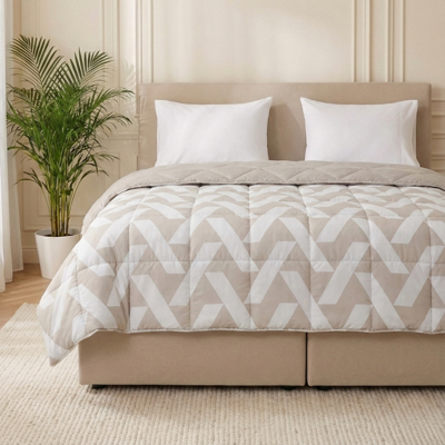 1+1 Gratis Wasbaar Easy Dekbed Zonder Overtrek - Zonder Overtrek - Stacking Triangles - Dekbed-Discounter.nl