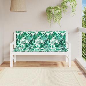 VidaXL Tuinbankkussens 2 st 150x50x7 cm oxford stof bladpatroon