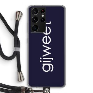 Gijweet: Samsung Galaxy S21 Ultra Transparant Hoesje met koord