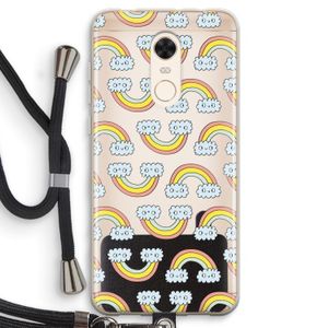 Regenboog: Xiaomi Redmi 5 Transparant Hoesje met koord