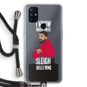 Sleigh Bells Ring: OnePlus Nord N10 5G Transparant Hoesje met koord