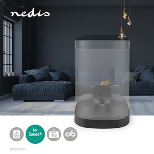 Nedis SPMT5600BK speaker steun Muur Acrylonitrielbutadieenstyreen (ABS), Staal Zwart