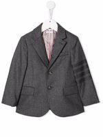 Thom Browne Kids blazer en laine à simple boutonnage - Gris - thumbnail