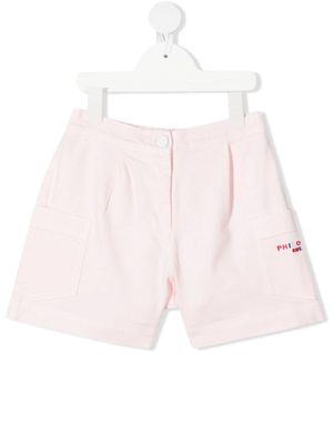 Philosophy Di Lorenzo Serafini Kids short à taille mi-haute - Rose