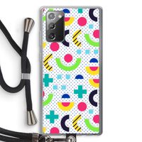 8-bit N°1: Samsung Galaxy Note 20 / Note 20 5G Transparant Hoesje met koord