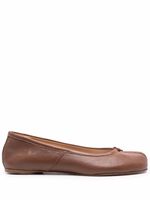 Maison Margiela ballerines Tabi en cuir - Marron