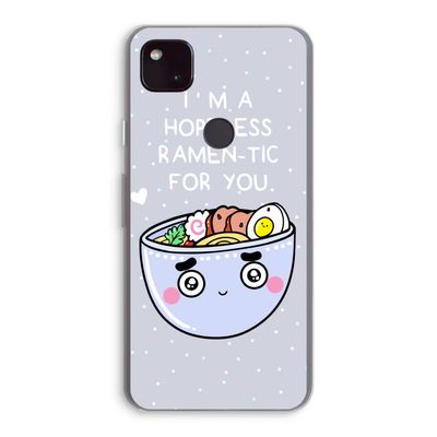 I'm A Hopeless Ramen-Tic For You: Google Pixel 4a 5G Transparant Hoesje