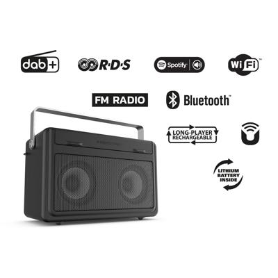 Perfectpro AB1 Audisse Accu Bouwradio WiFi Bluetooth DAB+