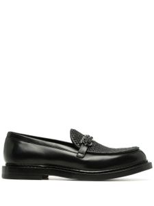 Ferragamo mocassins en cuir à plaque Gancini - Noir