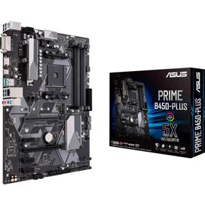 Asus Prime B450-Plus Moederbord Socket AMD AM4 Vormfactor ATX Moederbord chipset AMD® B450