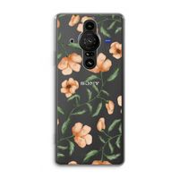 Peachy flowers: Sony Xperia Pro-I Transparant Hoesje Peachy flowers: Sony Xperia Pro-I Transparant Hoesje