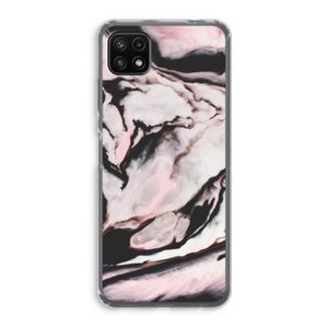 Roze stroom: Samsung Galaxy A22 5G Transparant Hoesje