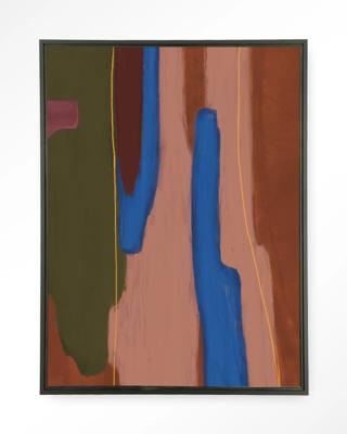 Urban Cotton Wandkleed 'Tajo' 110 x 145cm in Floating Frame - black