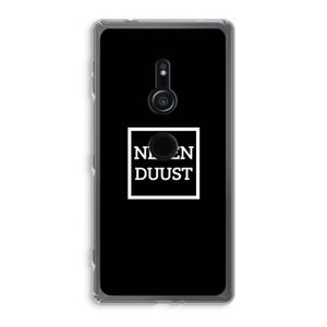 Negenduust black: Sony Xperia XZ2 Transparant Hoesje