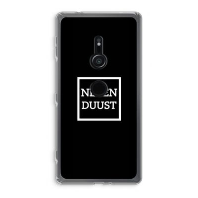 Negenduust black: Sony Xperia XZ2 Transparant Hoesje