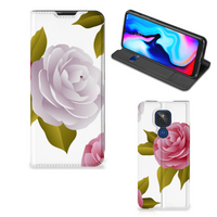 Motorola Moto G9 Play Smart Cover Roses - thumbnail