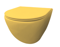 Best Design Morrano hangend toilet randloos geel mat - thumbnail