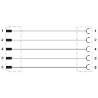 Phoenix Contact 1416102 Sensor/actuator aansluitkabel Aantal polen (sensoren): 5 1.00 m 1 stuk(s)