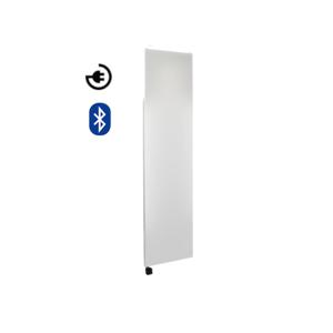 Radiator Sanicare Denso Met Bluetooth 180 x 40 cm Mat Wit Thermostaat Chroom Linksonder