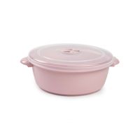 Forte Plastics Magnetronschaal met deksel/ventiel - 2 liter - roze - kunststof - BPA vrij - keukenhulpmiddelen - Magnetr - thumbnail