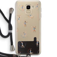 Dancing #3: Samsung Galaxy J6 (2018) Transparant Hoesje met koord