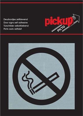 Route Alu Picto 80 x 80 mm Sticker roken niet toegestaan - Pickup