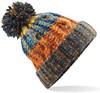 Beechfield CB486 Corkscrew Pom Pom Beanie - Retro Blues - One Size