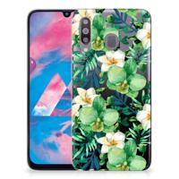 Samsung Galaxy M30 | TPU Case | Orchidee Groen