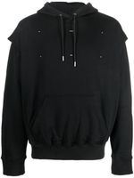 HELIOT EMIL Hoodie met logoprint - Zwart - thumbnail