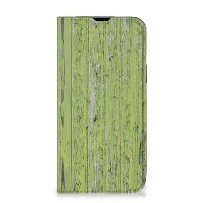 iPhone 14 Book | Wallet Case | Green Wood