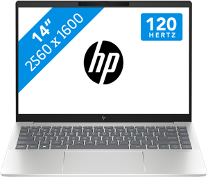 HP Pavilion Plus 14-ew0950nd Intel® Core™ i5 i5-1335U Laptop 35,6 cm (14") WQXGA 16 GB LPDDR5x-SDRAM 512 GB SSD Wi-Fi 6E (802.11ax) Windows 11 Home Zilver