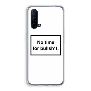 No time: OnePlus Nord CE 5G Transparant Hoesje