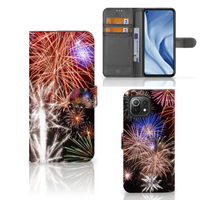 Xiaomi 11 Lite 5G NE | Mi 11 Lite Wallet Case met Pasjes Vuurwerk