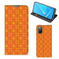 OPPO A52 | A72 Hoesje met Magneet Batik Oranje - thumbnail